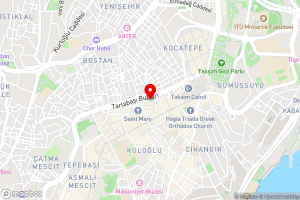 Taxim Hotel Marin - Hotel Location Map