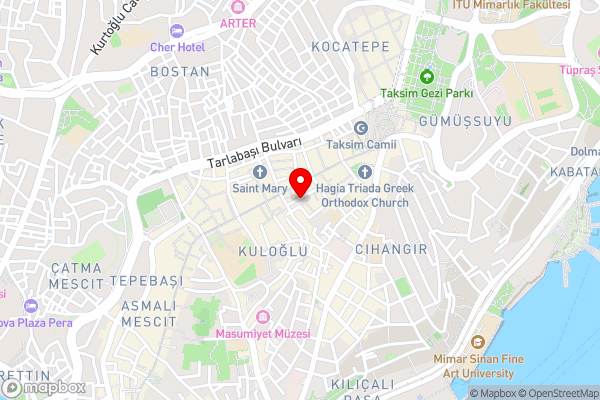 Taxim Lounge Hotel Special Category - Hotel Location Map