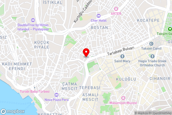 Taxim No1 Suites - Hotel Location Map