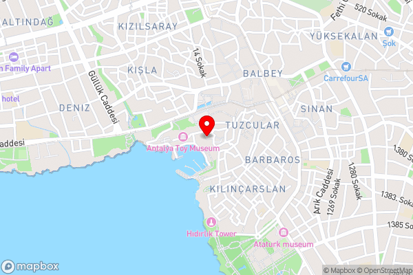 Tekeli Konaklari - Hotel Location Map