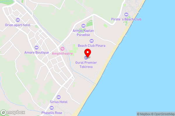 Tekirova Beltom Apart - Hotel Location Map