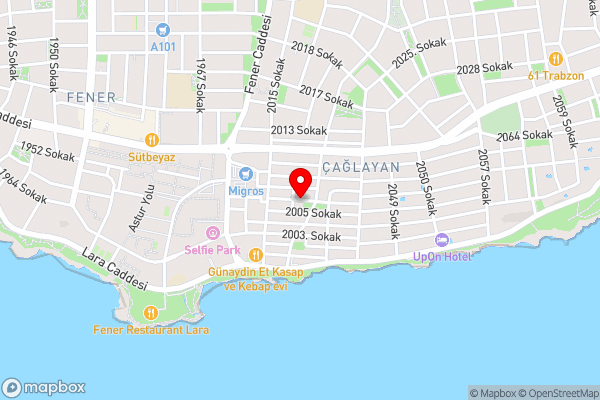 TEMA LARA APART - Hotel Location Map