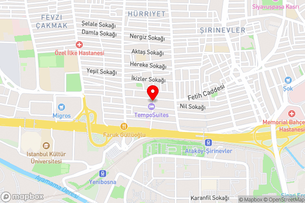 Tempo Fair Suites - Hotel Location Map