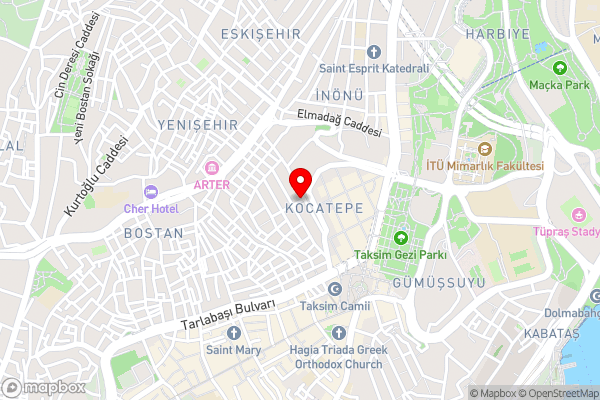 Ten Rooms Istanbul - Hotel Location Map