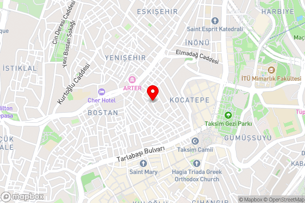 Terra Apart Taksim - Hotel Location Map