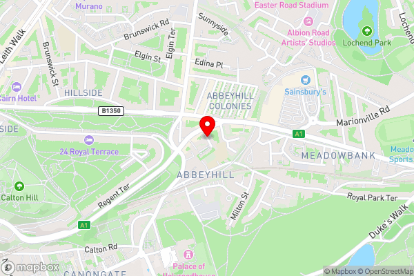 The Abbeyhill Bonnie Thistle - Hotel Location Map