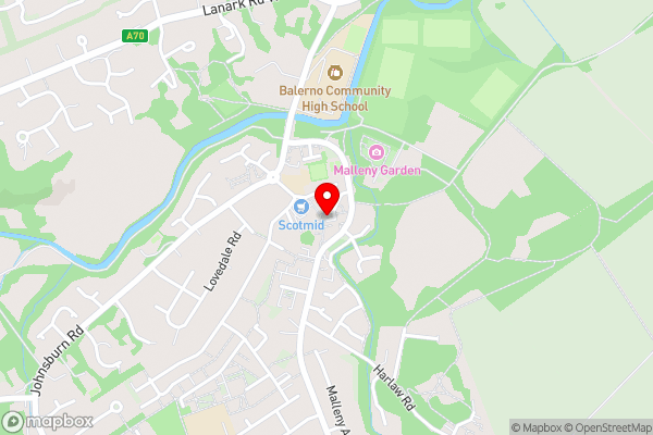 The Balerno Inn - Hotel Location Map