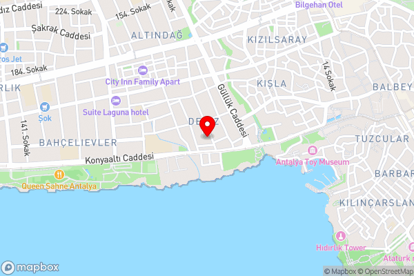 The best apartments. Antalya - Hotel Location Map