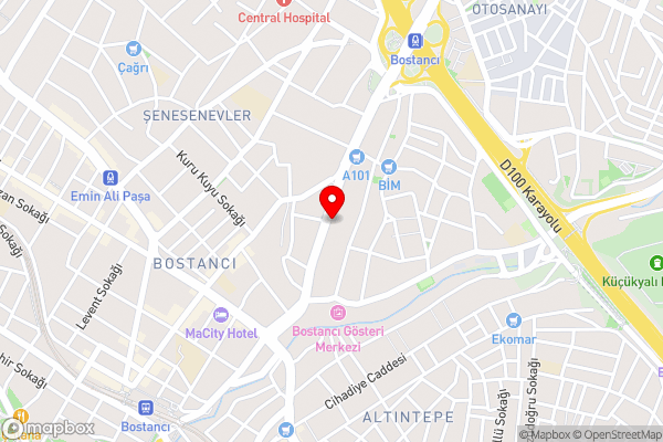 The Bostancı Otel - Hotel Location Map