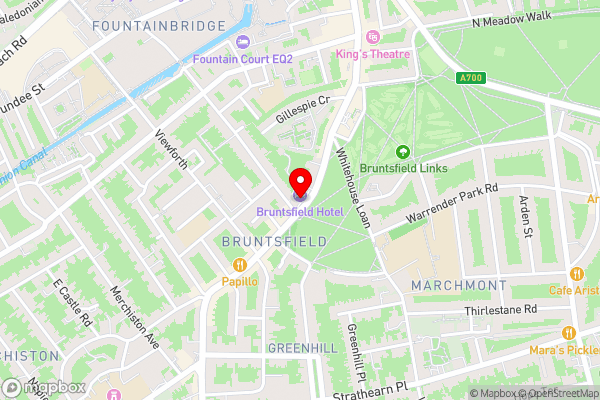 The Bruntsfield Hotel - Hotel Location Map