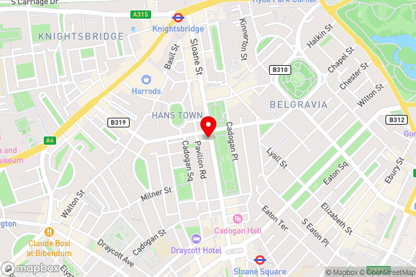 The Cadogan, A Belmond Hotel, London - Hotel Location Map
