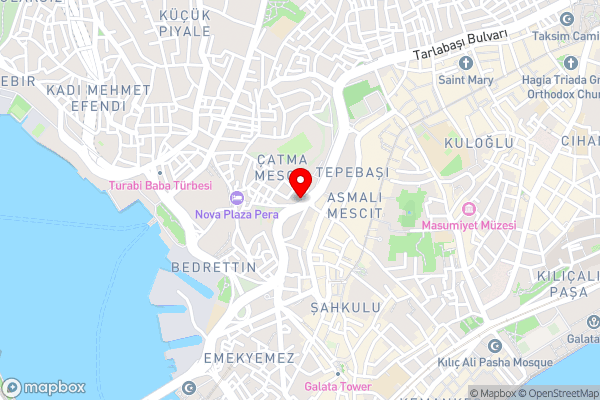 The Central House Istanbul Galata - Hotel Location Map