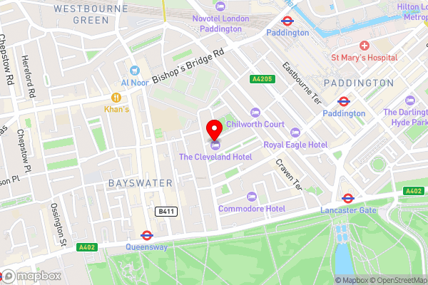 The Cleveland - Hotel Location Map