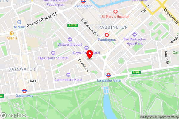 The Crescent Hyde Park - Hotel Location Map