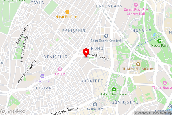 The Elysium Styles Taksim - Hotel Location Map