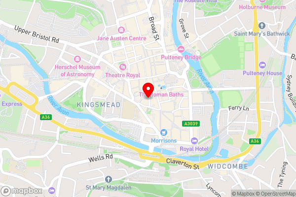 The Gainsborough Bath Spa - Small Luxury Hotels of the World - Hotel Location Map