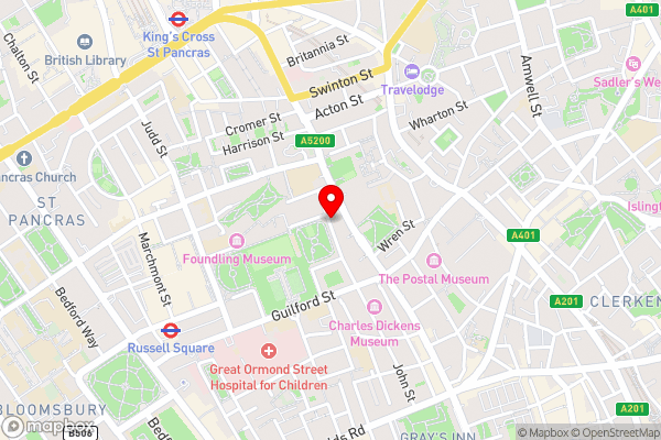 The Goodenough Hotel London - Hotel Location Map