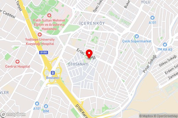 The Green Park Bostancı - Hotel Location Map
