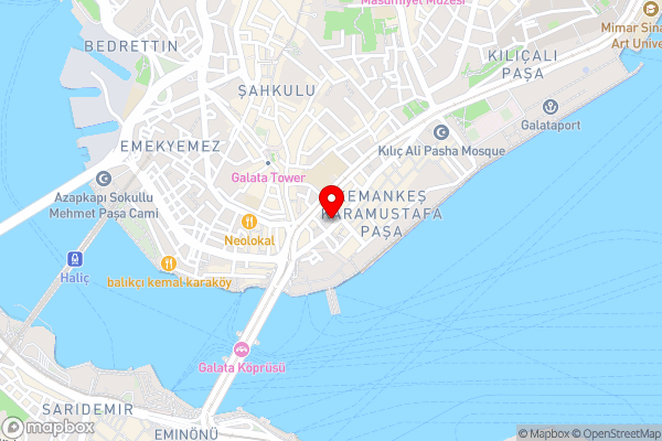 The Haze Karaköy - Hotel Location Map