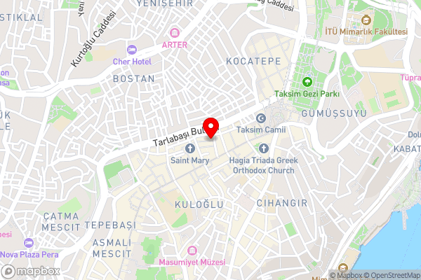 The Independent Hotel Taksim - Hotel Location Map