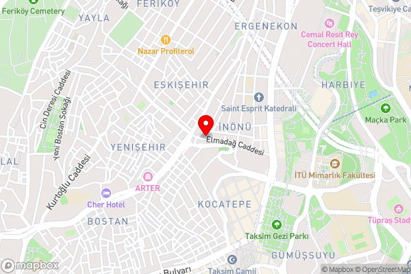 The Loft House Taksim - Hotel Location Map
