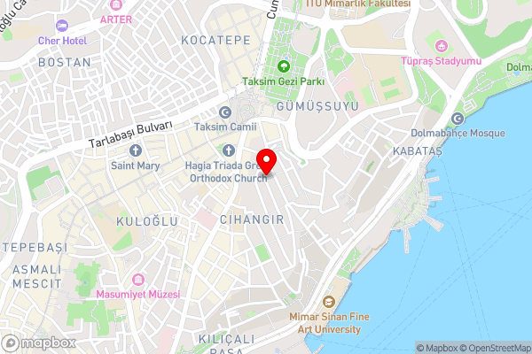 The Marions Suite Hotel Taksim- Special Category - Hotel Location Map