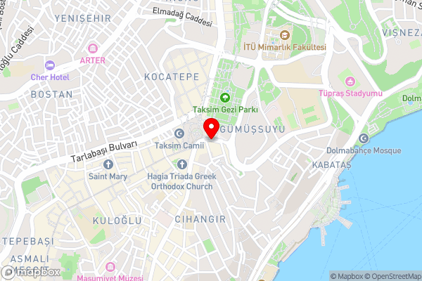 The Marmara Taksim - Hotel Location Map