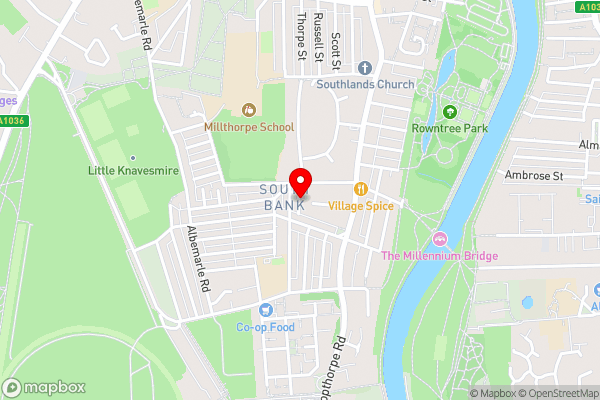 The Old Forge, Trafalgar Court - Hotel Location Map