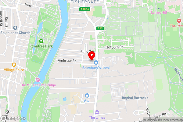 The Old Vic Guest house - Hotel Location Map