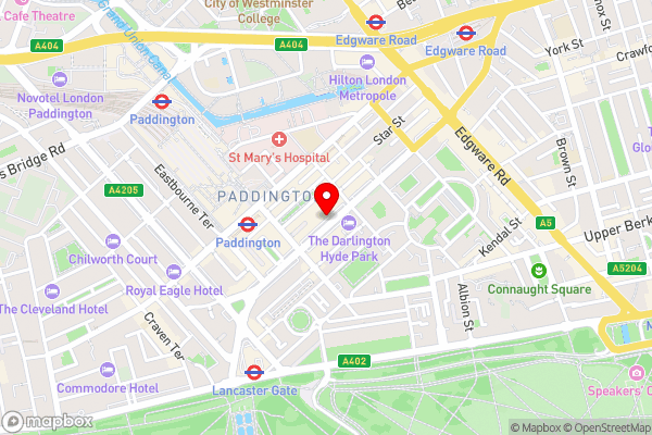 The Omega Hotel - Hotel Location Map