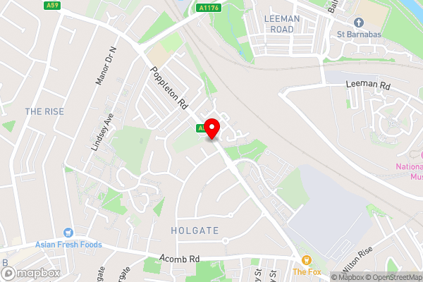 The Poppy Inn - Hotel Location Map