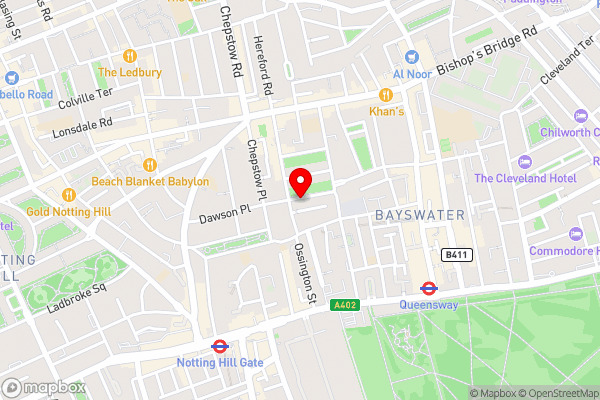 The Premier Notting Hill - Hotel Location Map
