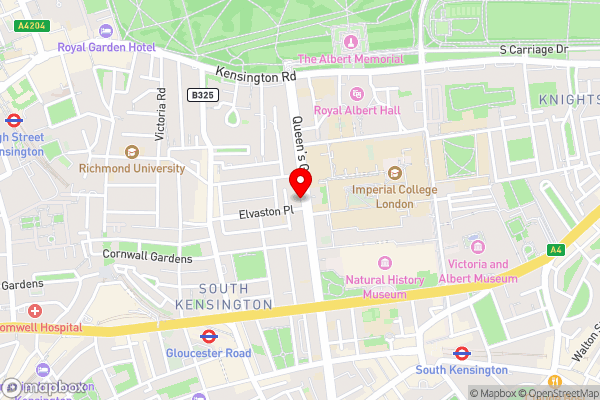 The Queens Gate Hotel - Hotel Location Map