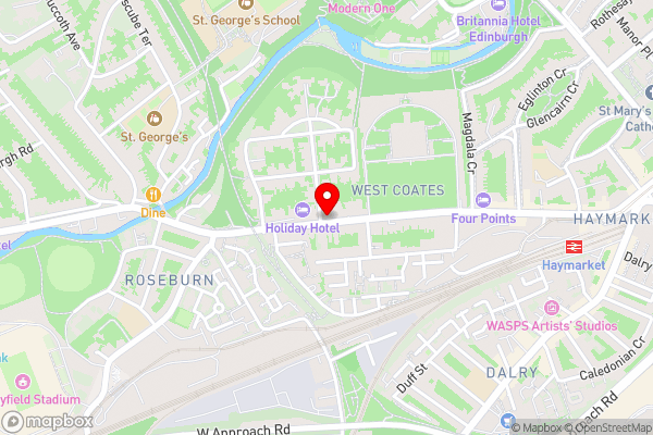 The Roseate Edinburgh - Hotel Location Map