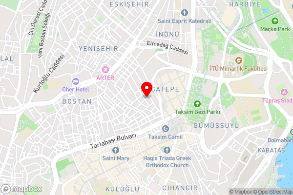 The Row Taksim Hotel - Hotel Location Map