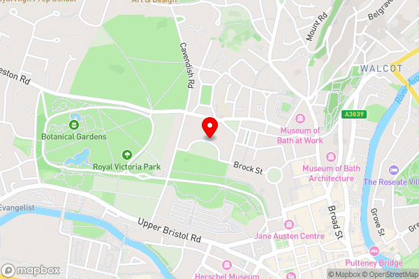 The Royal Crescent Hotel & Spa - Hotel Location Map