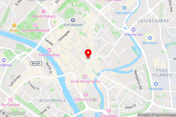 The Shambles Suites in the centre of the city - Hotel Location Map