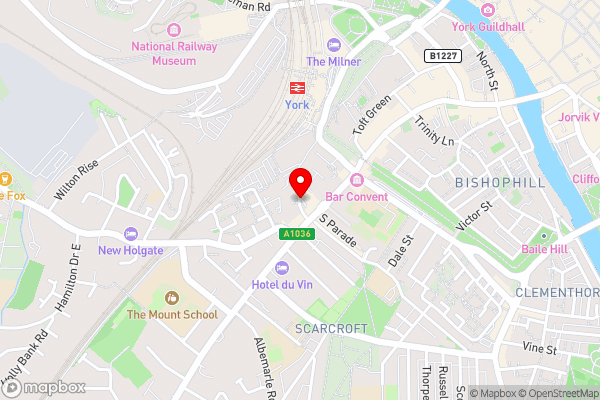 The Siding York - Option of Super King bed or 2 singles - Hotel Location Map