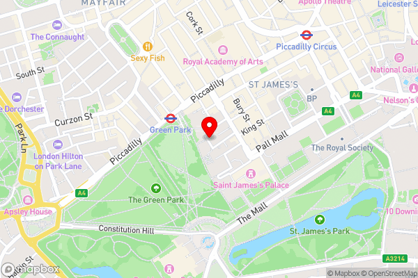 The Stafford London - Hotel Location Map
