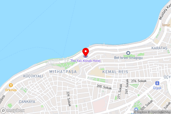 The Yalı Konak Hotel İzmir - Hotel Location Map