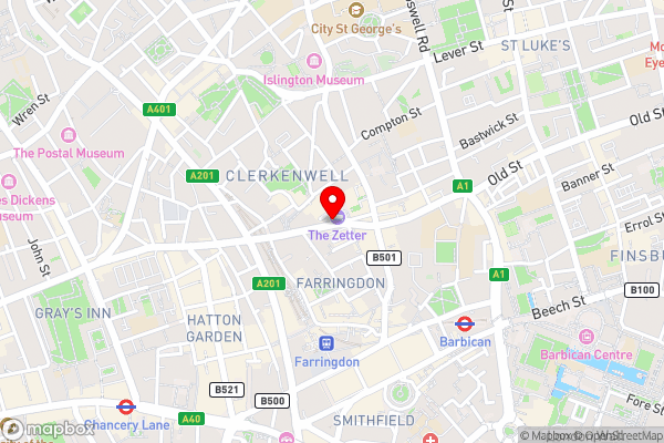 The Zetter Hotel - Hotel Location Map