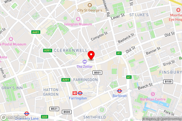 The Zetter Townhouse Clerkenwell - Hotel Location Map