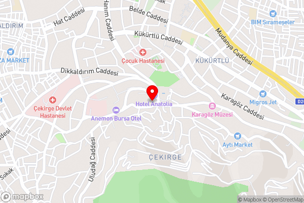 Tiara Thermal & SPA Hotel - Hotel Location Map