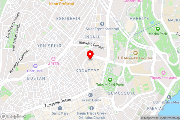 Titanic City Taksim - Hotel Location Map