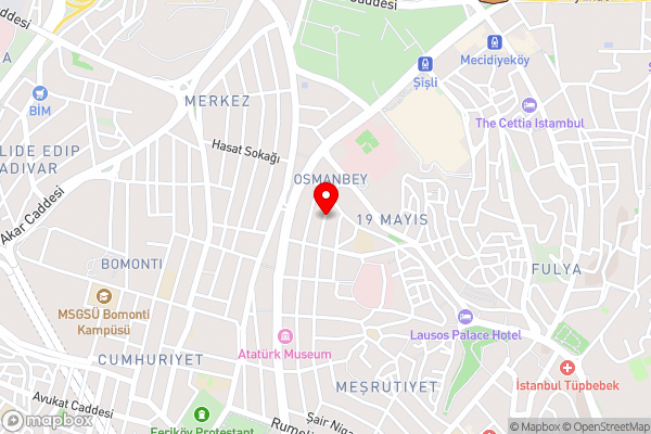 Titanic Comfort Sisli - Hotel Location Map