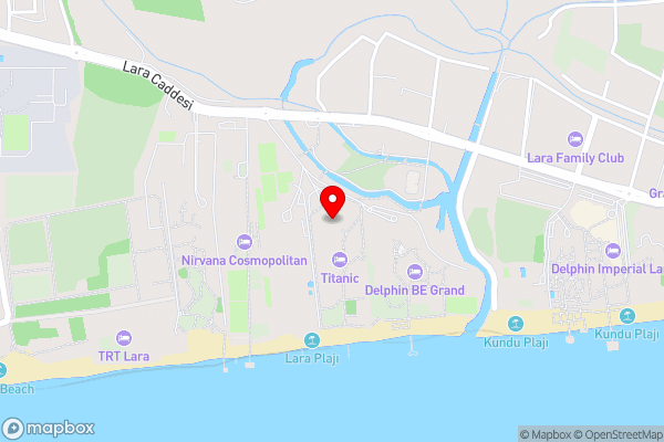 Titanic Deluxe Lara - Hotel Location Map