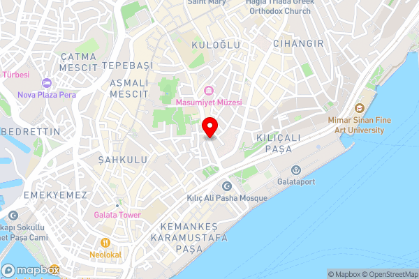 Tophane Suites - Hotel Location Map