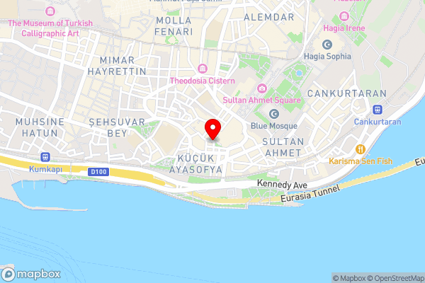 Topkapi Apartments - Hotel Location Map