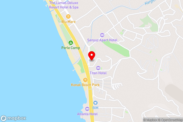 TOPRAK PALACE KARGIJAC - Hotel Location Map