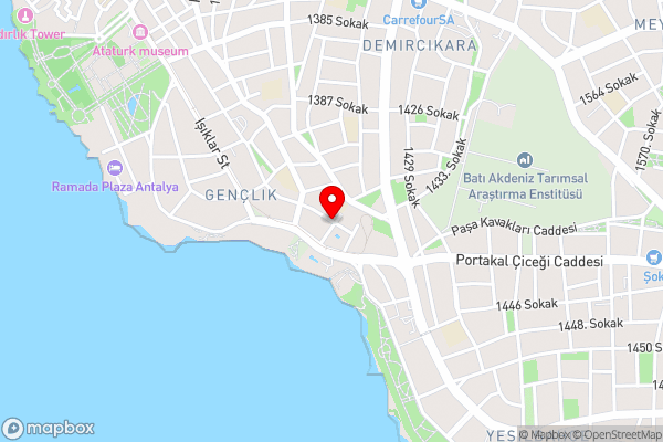 Triana Hotel - Hotel Location Map